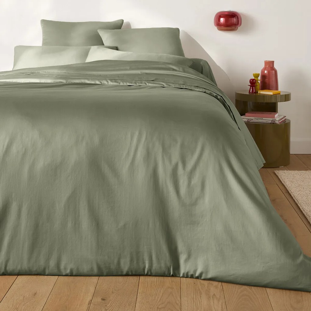 Kussensloop in katoensatijn, 153 draden, Opale