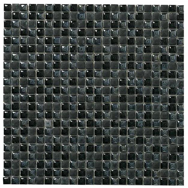 Dune Ceramic Mosaics Mozaiektegel 30x30cm Orion 8mm Mat/Glans zwart 1916843