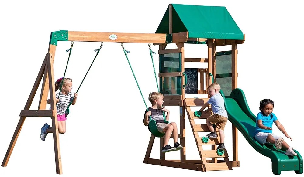 Houten speeltoestel met torentje Buckley Hill