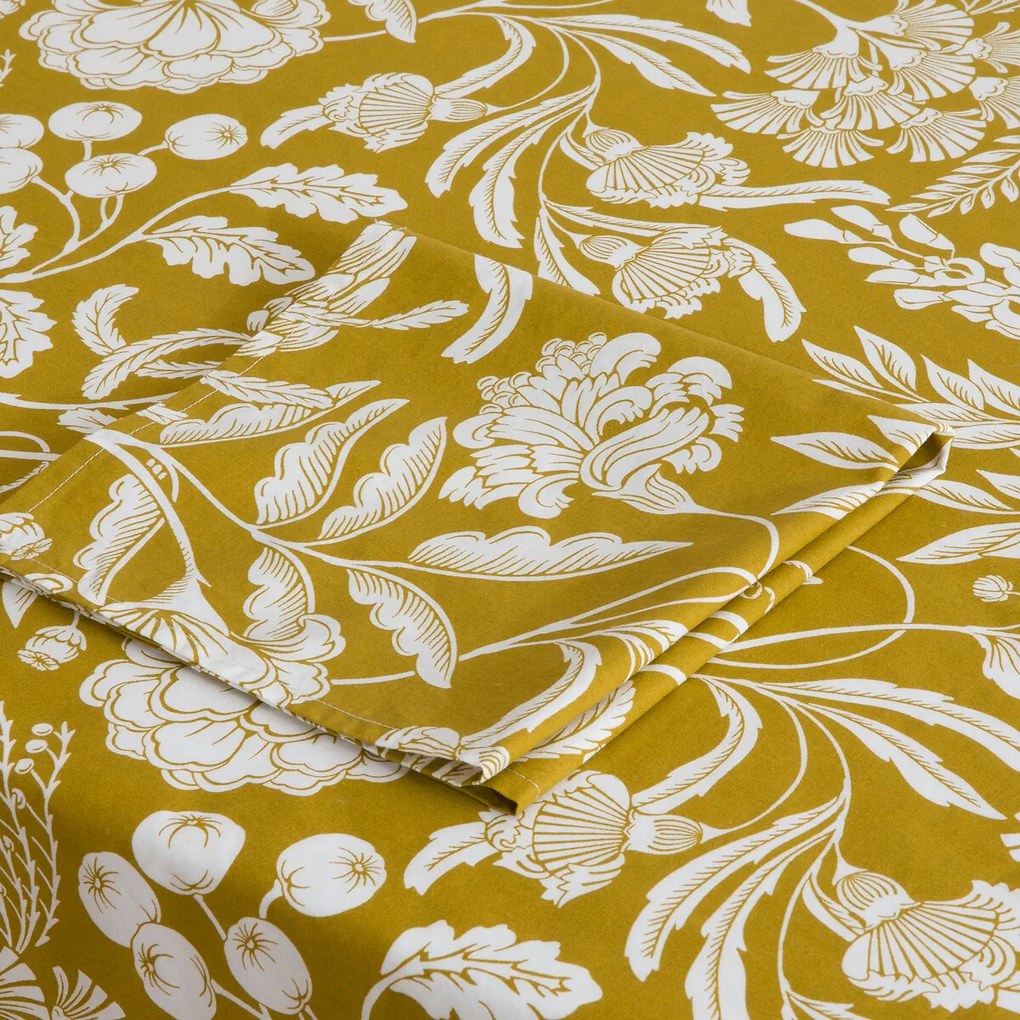 Tafelkleed gewassen katoen, bloemenprint, LINDA