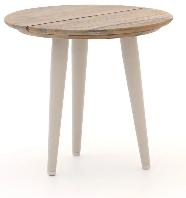 + 15% kassakorting | Bijzettafel tuin ROUGH | Rond  | Tuintafel Teakhout | Ø50cm | Kees Smit Tuinmeubelen