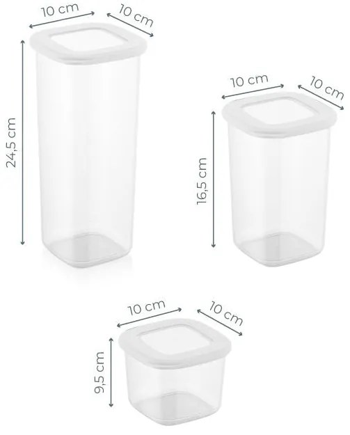 Set van 24 bewaarbakjes Kara combi | Heritage