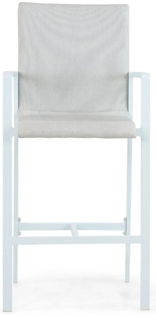 Barstoel Aluminium/textileen Wit Lifestyle Garden Furniture Rome