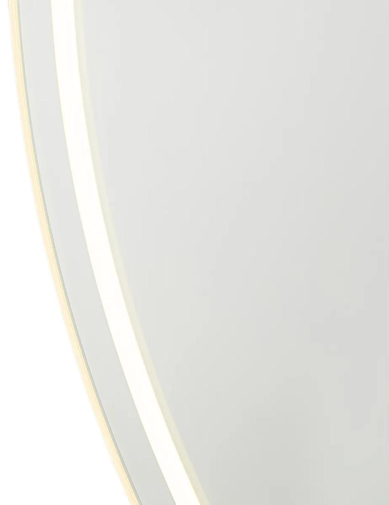 Moderne badkamerspiegel 80 cm incl. LED en touch dimmer - Sebas Modern IP44 rond Lamp