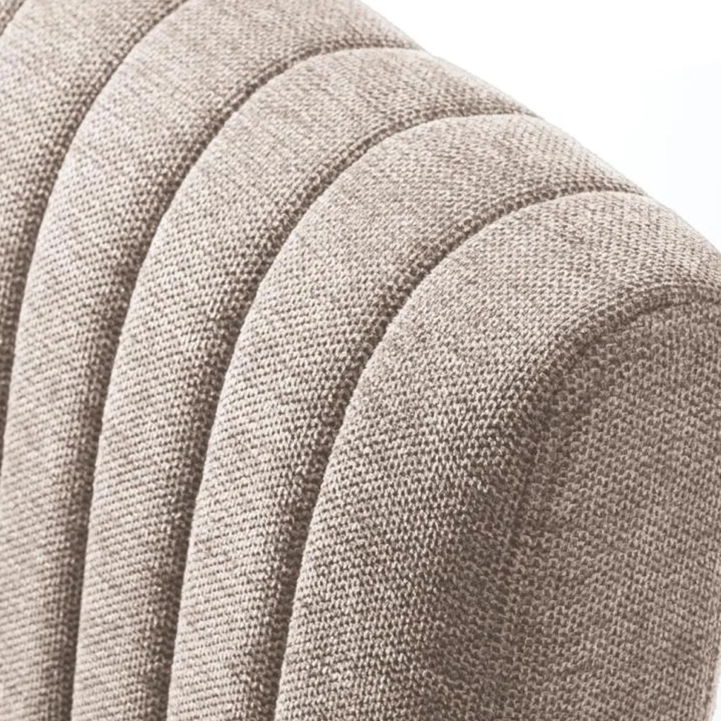 Eetkamerstoel Beige Met Armleuning
