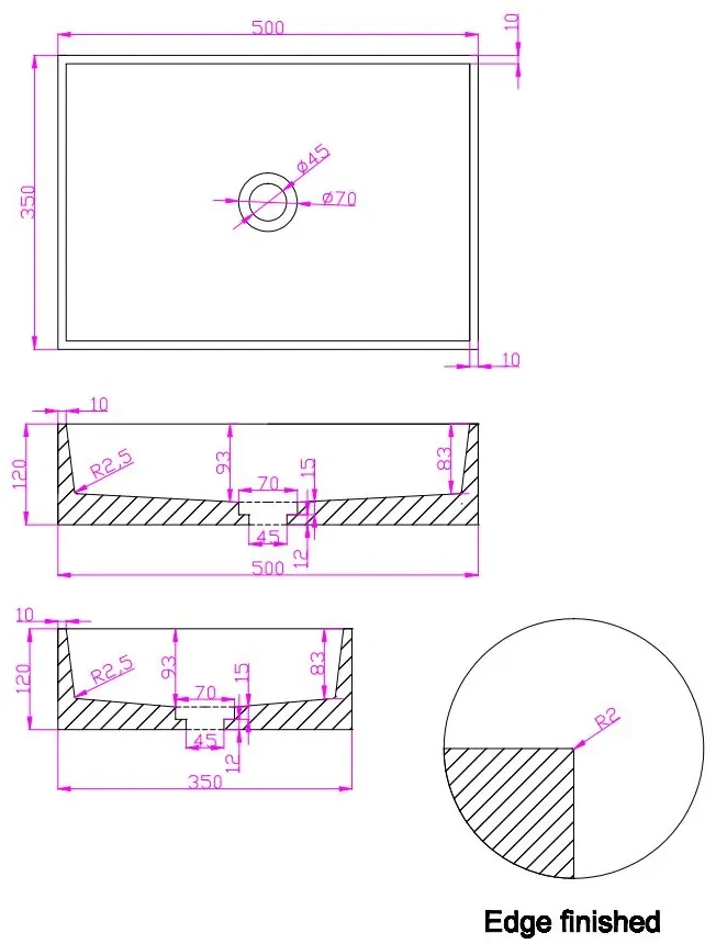Fontana White Travertin warm eiken wastafelmeubel 120cm met toppaneel en rechthoekige waskommen
