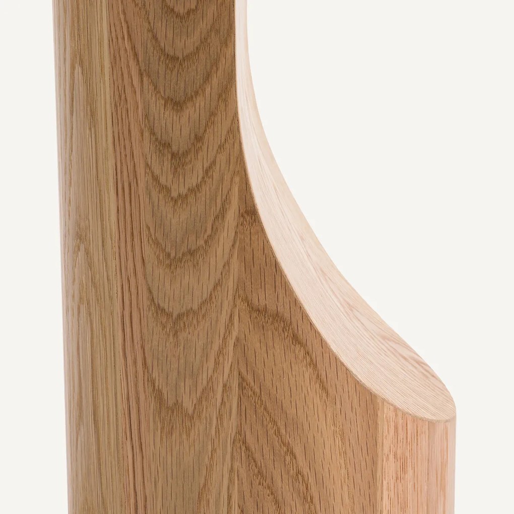 Massief eiken en gefineerd bijzettafel, Stigido