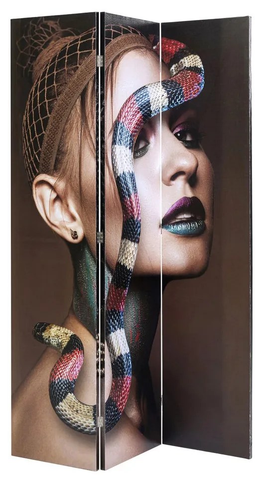 Kare Design Royal Headdress Vs Snake Girl Kamerscherm Dubbelzijdig Schilderij