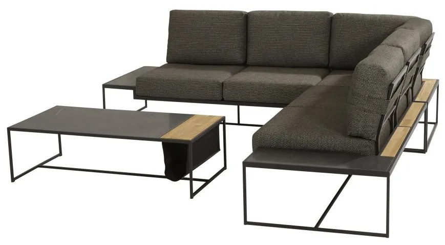 4 Seasons Outdoor Patio Loungeset  Loungeset    antraciet weerbestendig