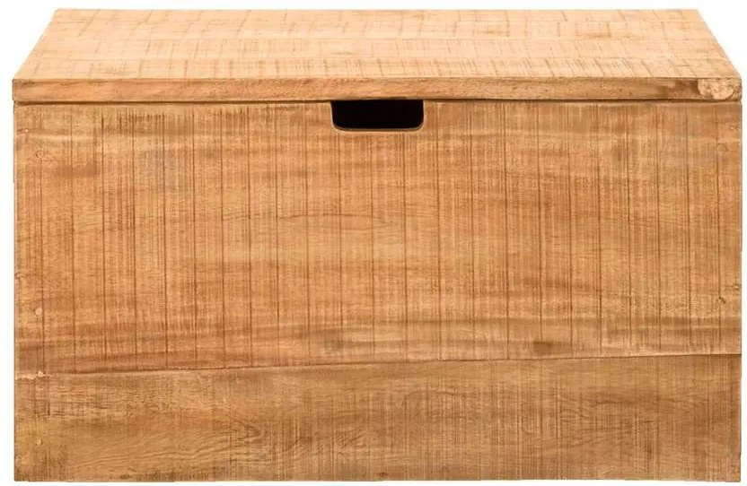 Opbergkist Ronald - naturel - 45x80x45 cm - Leen Bakker