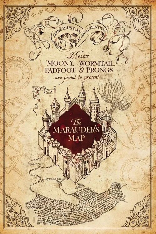 XXL Poster Harry Potter - Marauders Map