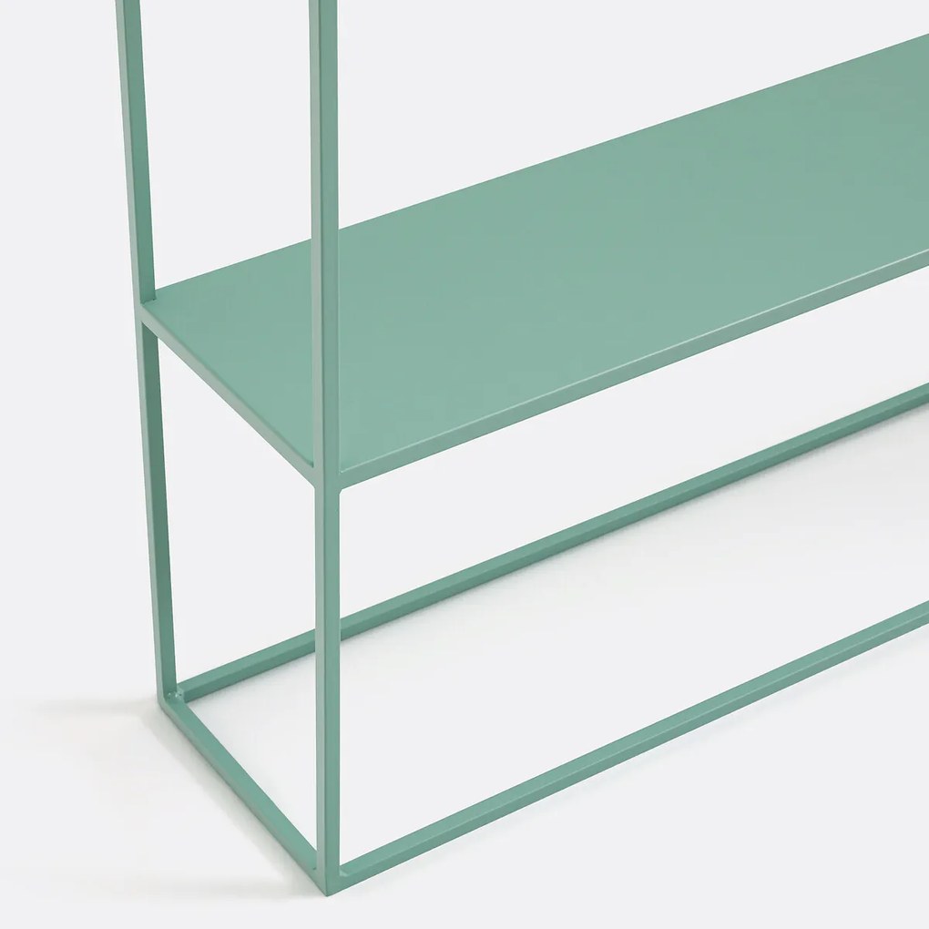 Console in metaal met dubbel plateau, Hiba