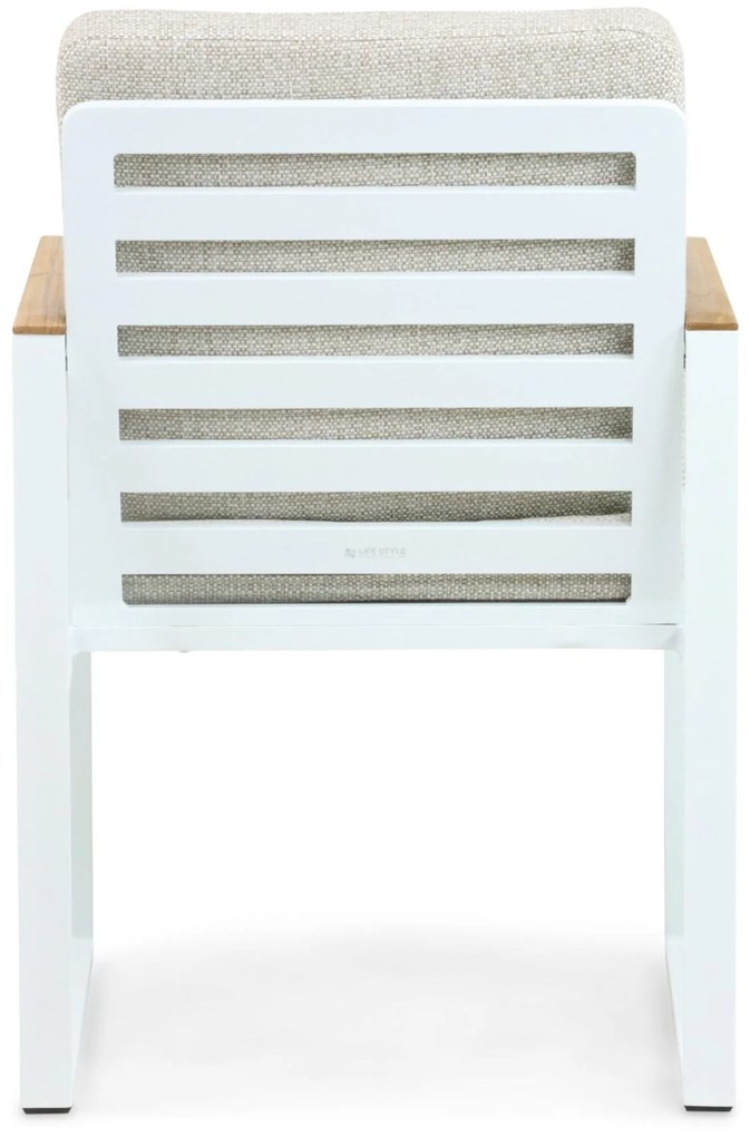 Tuinstoel Aluminium Wit Lifestyle Garden Furniture Faro