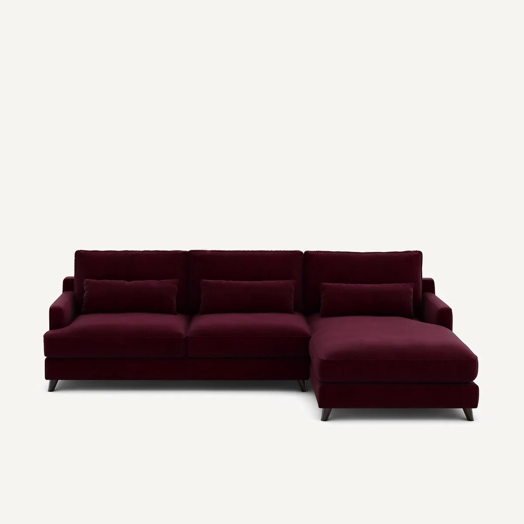 Hoekbank in fluweel, Alwine