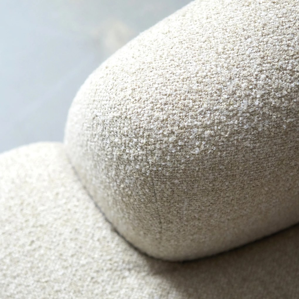 Kleine Hoekbank Beige Hoek Rechts