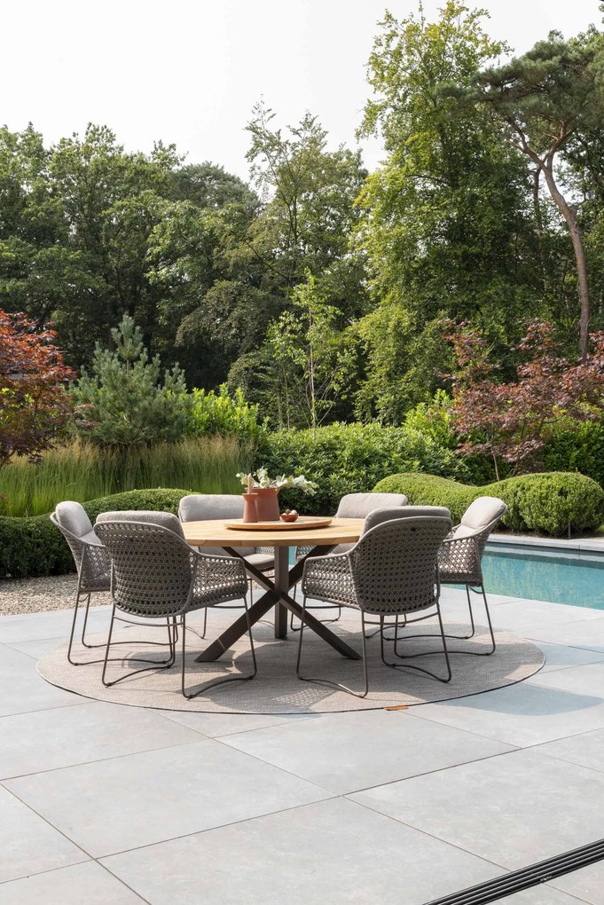 4 Seasons Outdoor Moretti tuinstoel terre met hoge rugleuning SALE  Tuinstoel    bruin weerbestendig