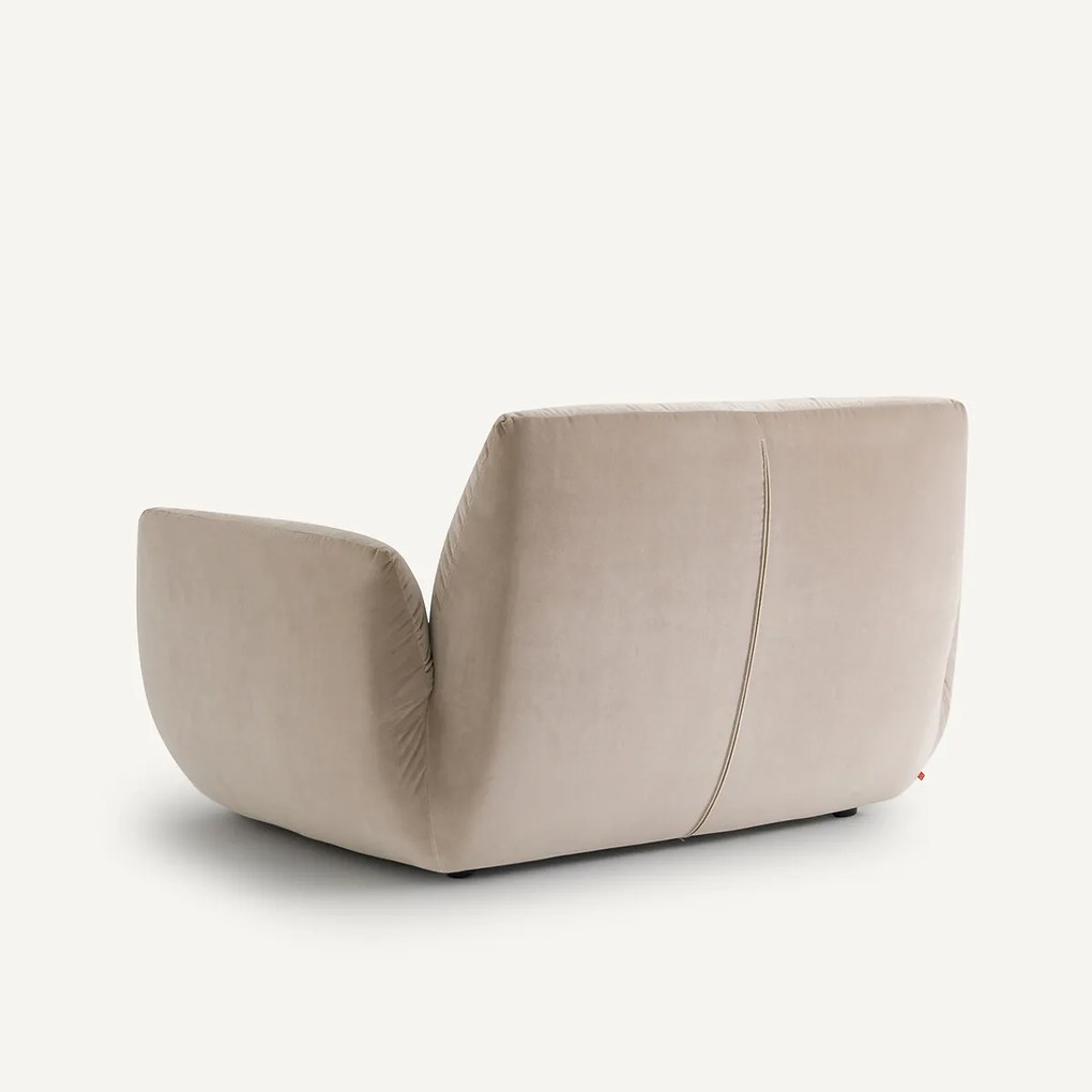 Fauteuil in fluweel, Spogano