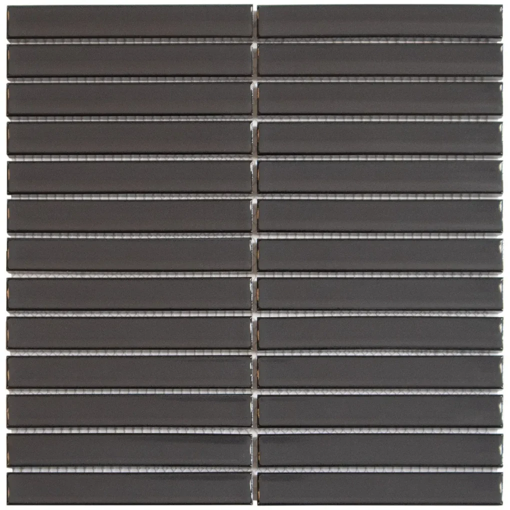The Mosaic Factory Carbon Shades mozaïek tegels 30x30cm grijs glans