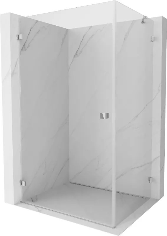 Mexen Lunar-B draaideur douchecabine links 85 x 80 cm, transparant, chroom - 832-085-080-01-00-L