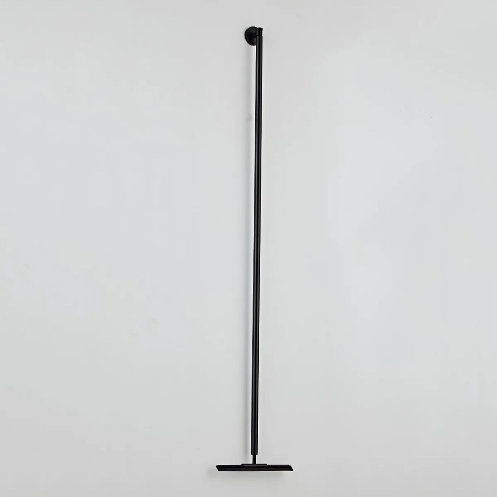Saniclear Nero badkamer vloerwisser 125cm mat zwart