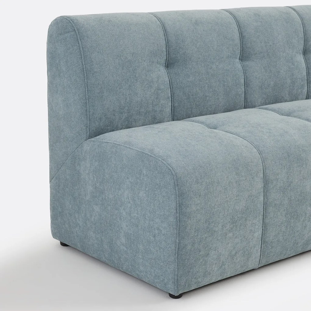 Modulaire bank, 3-zits, van fijn chenille, ANETA