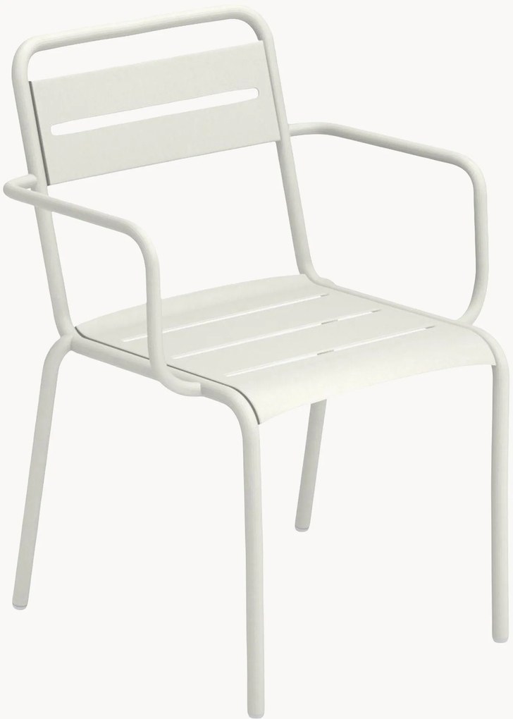 Stapelbare tuinstoelen Star met armleuningen, 2-delig