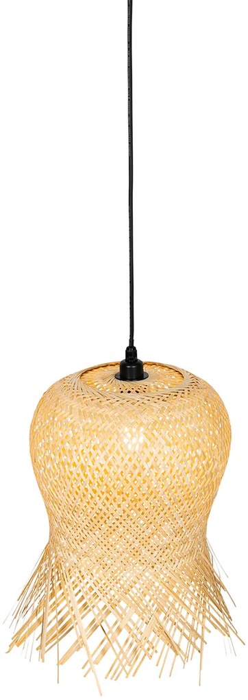 Oosterse buiten hanglamp bamboe IP44 - Carlos