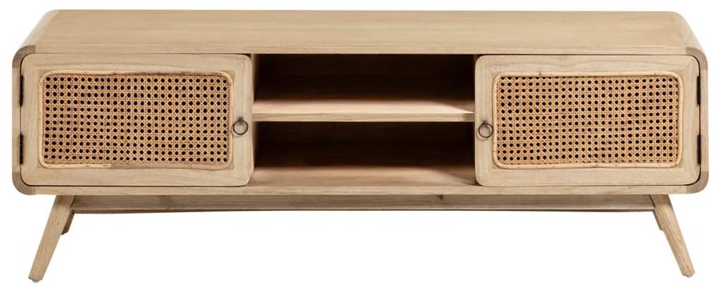 Kave Home Nalu Houten Tv-meubel Met Webbing - 150x40x50cm.