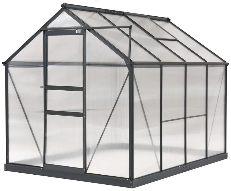 Aluminium kas Greenhouse Azalia 1,9 x 2,5 m CoverTech antraciet