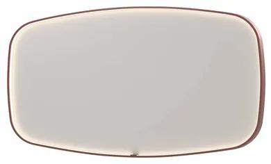 INK SP31 spiegel - 160x4x80cm contour in stalen kader incl dir LED - verwarming - color changing - dimbaar en schakelaar - geborsteld koper 8409884