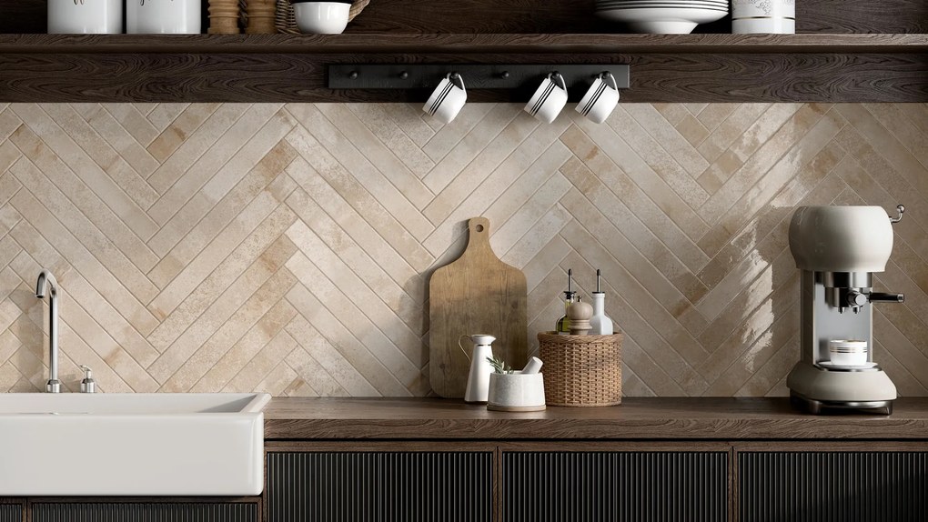 Valence Vista wandtegel arizona 4.5x45cm zand