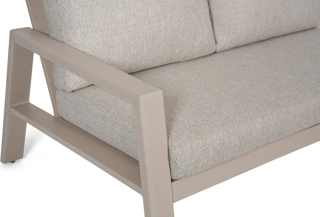 Hoek loungeset 6 personen Aluminium Zand/Beige  Lifestyle Garden Furniture Melone