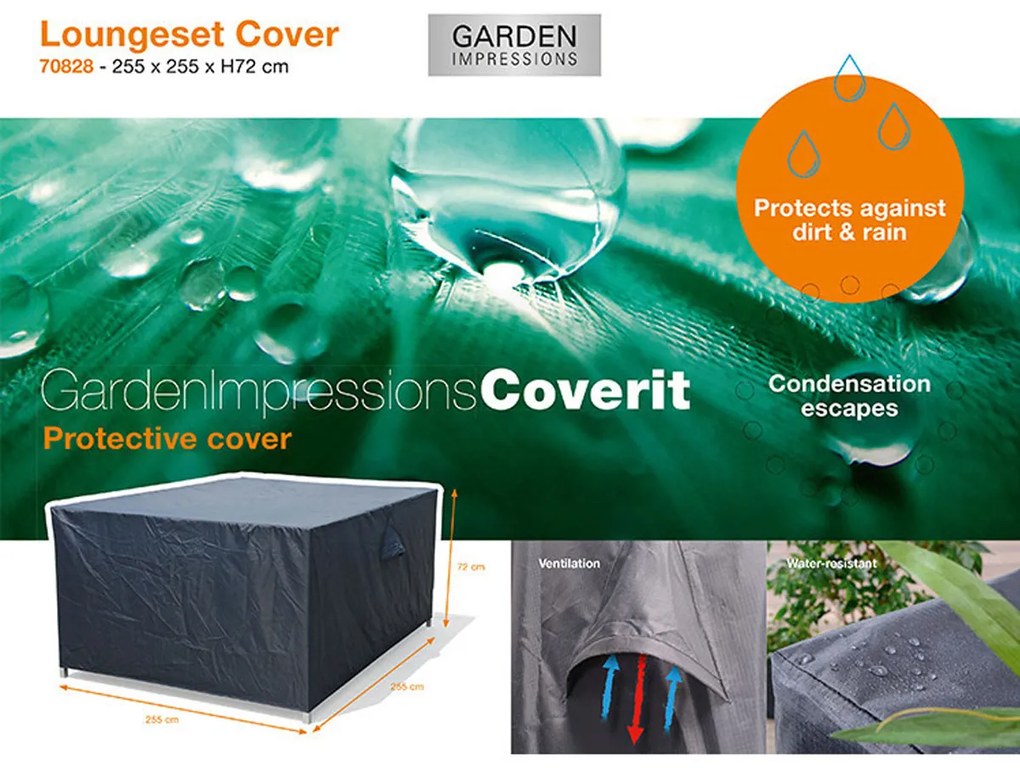 Garden Impressions Loungeset beschermhoes 255x255xH72 cm