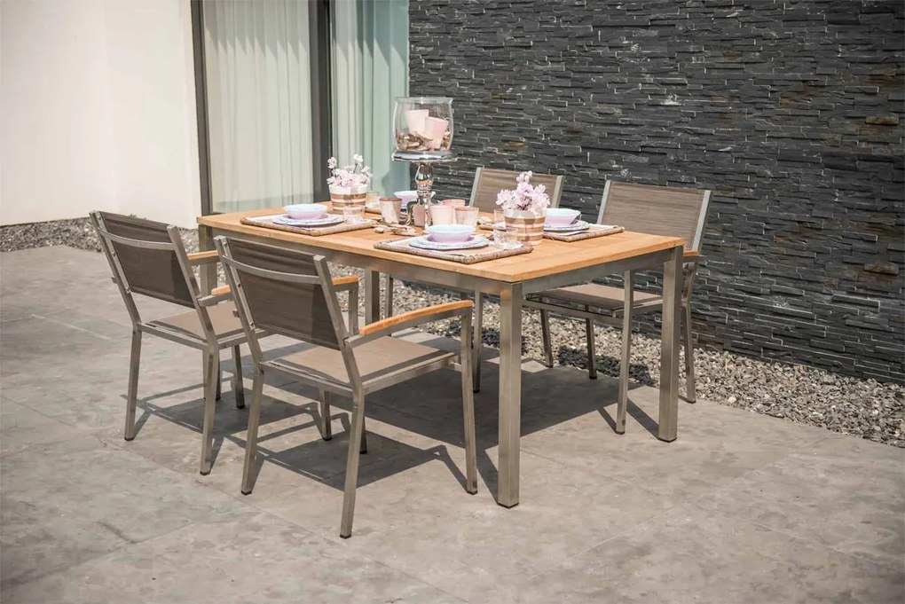 4 Seasons Outdoor | Nexxt adjustable chair, mocca  Tuinstoel    beige weerbestendig