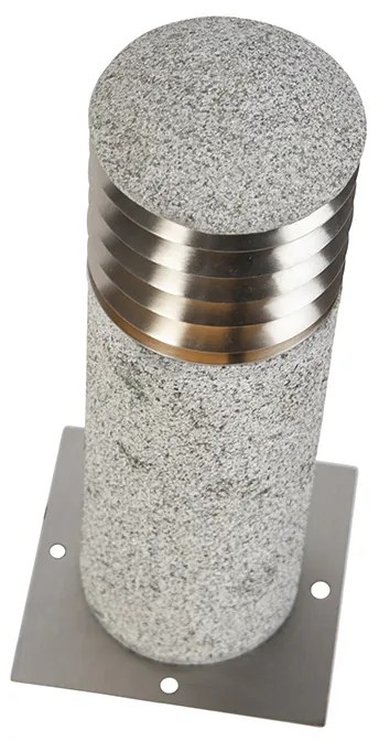Moderne staande buitenlamp graniet 40 cm - Happy