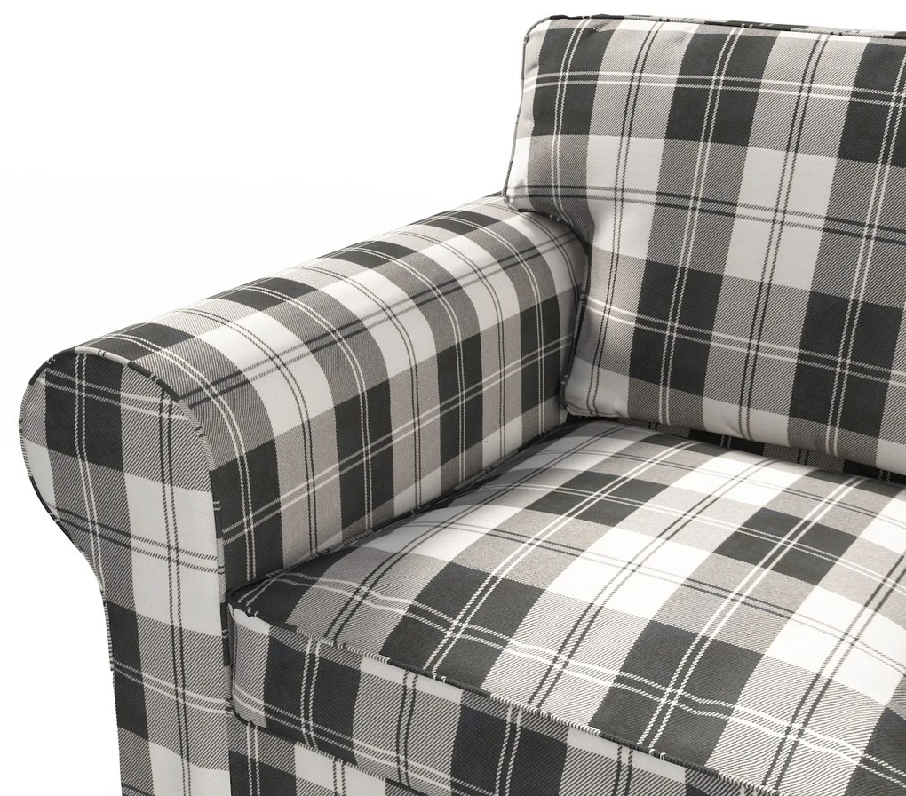 Dekoria IKEA hoes voor Ektorp 2-zits slaapbank - NIEUW model, zwart-wit