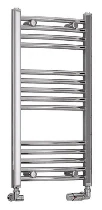 Eastbrook Wendover gebogen handdoekradiator 40x80cm 209W chroom