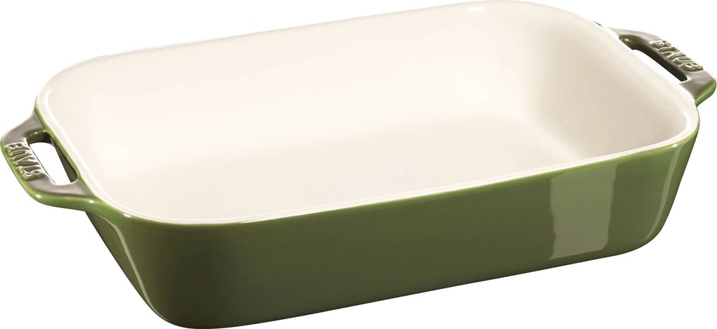 Staub Ceramique Ovenschaal 27 cm, Rechthoekig, Basilicum - Ceramique - Staub