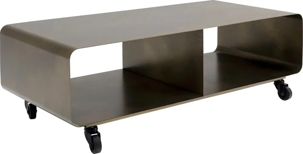 Tv-meubel Op Wielen Brons - 90x42x30cm.