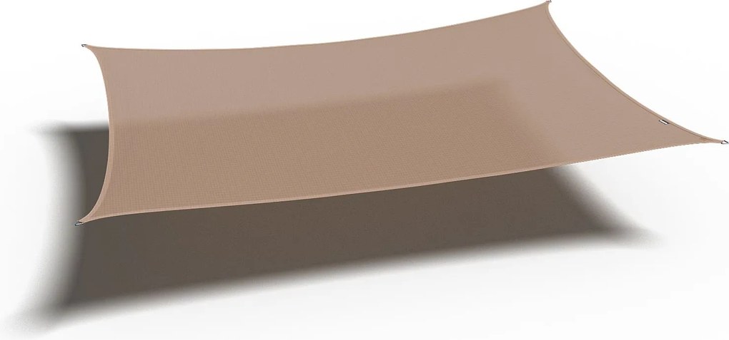 Platinum schaduwdoek Coolfit - rechthoekig - 360 op 360 cm - zand
