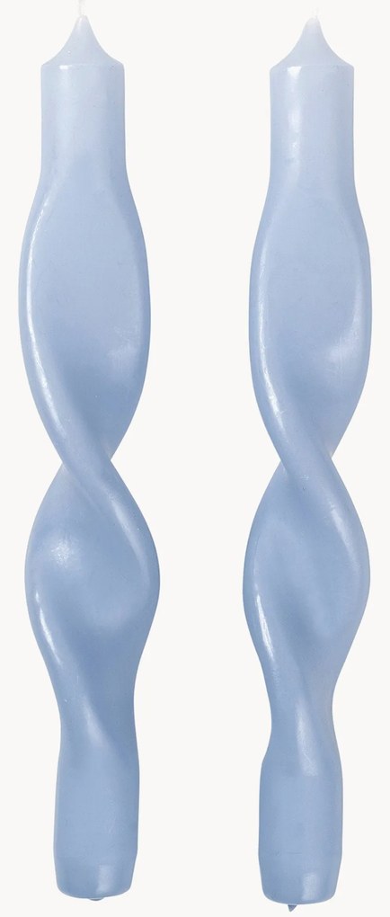 Handgemaakte steekkaarsen Twist, 2-delig