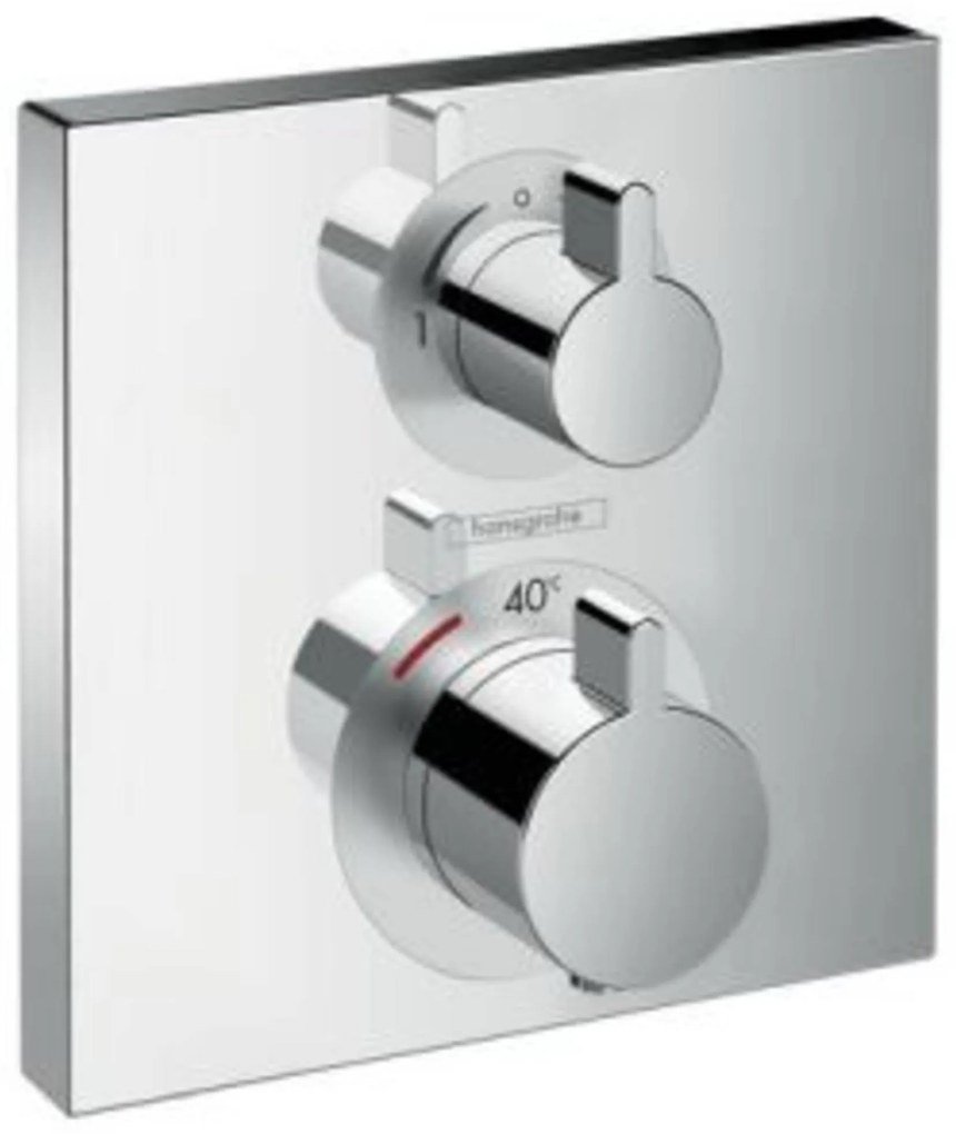 Hansgrohe Ecostat Square Thermostaat Afbouwdeel voor 2 Functies Chroom