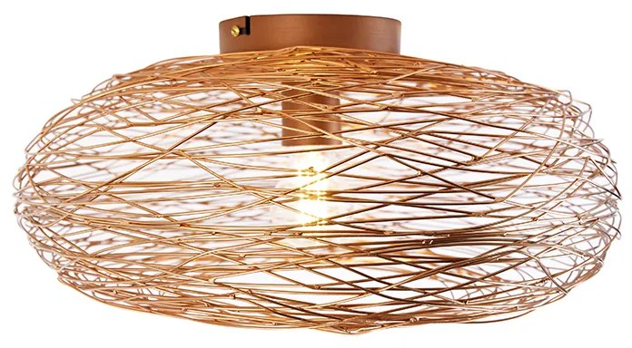 Design plafondlamp koper ovaal - Sarella