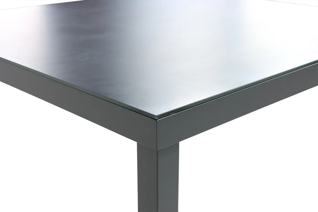 Dining Tuintafel vierkant 90 x 90 cm Aluminium/HPL Grijs Porto