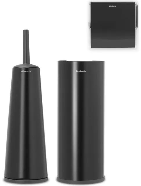Brabantia ReNew Toiletaccessoireset - 3-delig - mat zwart 280603
