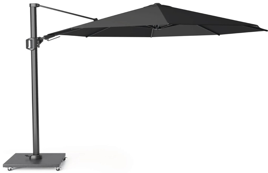 Zweefparasol  3.5m T2 premium (incl. voet en hoes) Grijs-antraciet Platinum Challenger