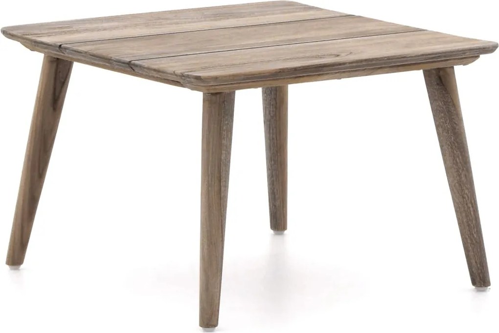 Loungetafel ROUGH | Vierkant  | Tuintafel Teakhout | 60x60cm | Kees Smit Tuinmeubelen