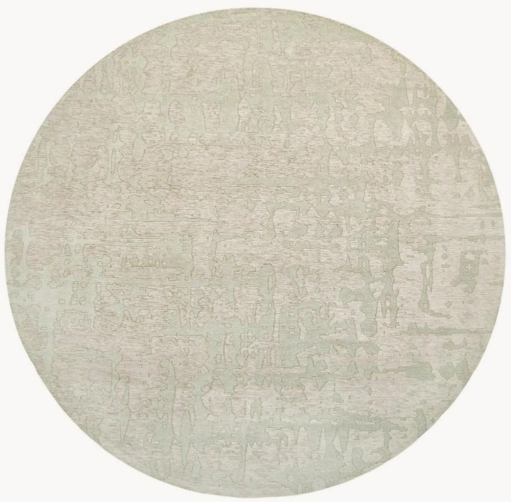 Rond jacquard in- & outdoor vloerkleed Baobab, wasbaar