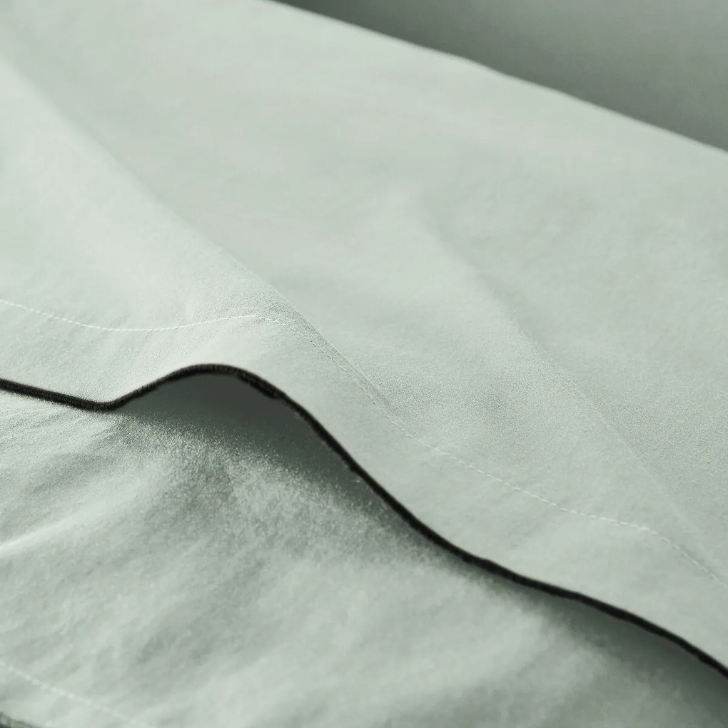 Dekbedovertrek in gewassen satijnkatoen, Victor, effen