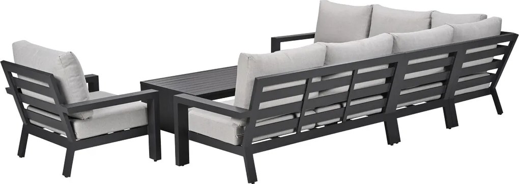 Garden Impressions Sorelli loungeset 6-delig - donker grijs